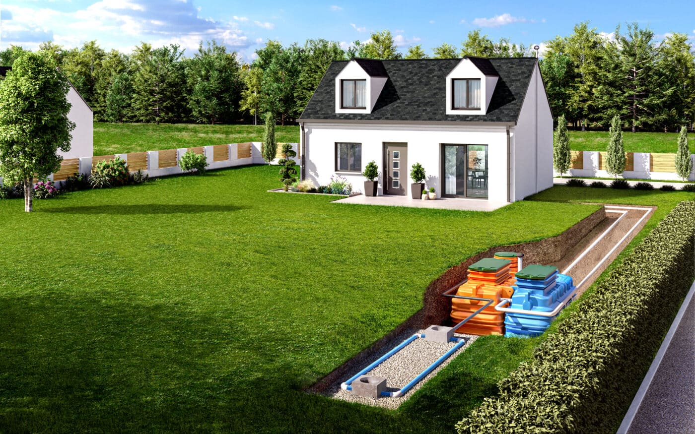 Installation du filtre durable compact innoclair en bloc