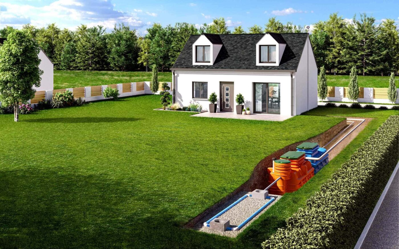 cuves en situations filtres en ligne