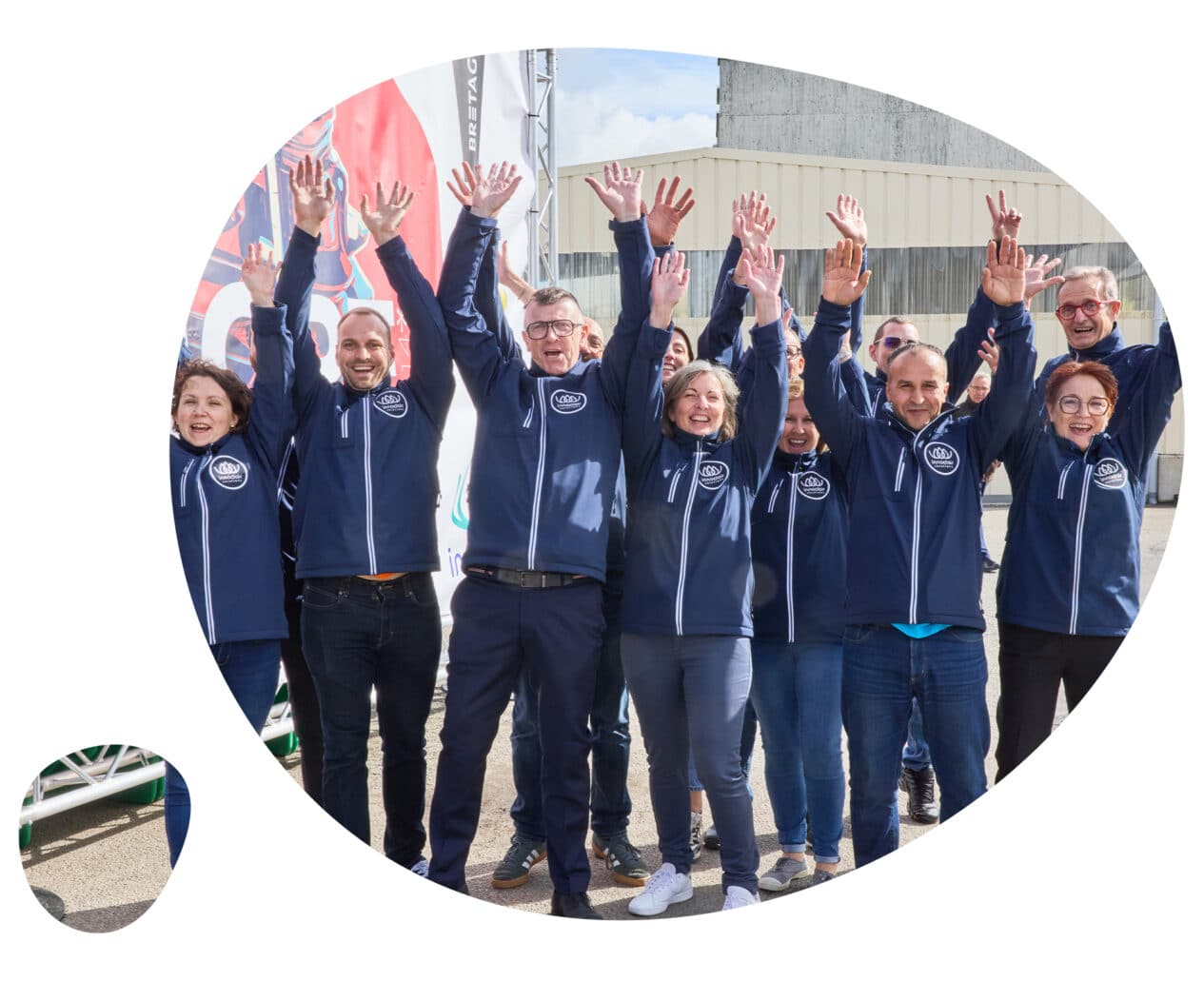 L'ensemble de l'équipe innoclair solutions au 10ème anniversaire de l'entreprise